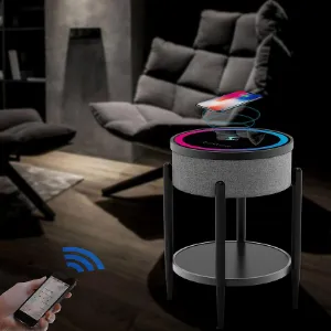 Obrazek Stolik z Głośnikiem Boni szary