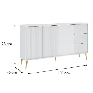 Obrazek Komoda 3D3S Barcelona biała