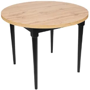 Obrazek Stół Odys ST-35 100x100+35 wotan/czarny