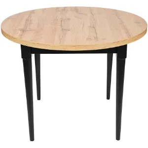 Obrazek Stół Odys ST-35 100x100+35 wotan/czarny