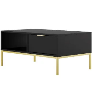 Obrazek Stolik 100 Austin Czarny/Złoty