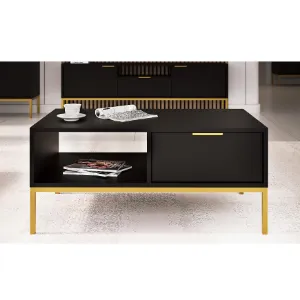 Obrazek Stolik 100 Austin Czarny/Złoty