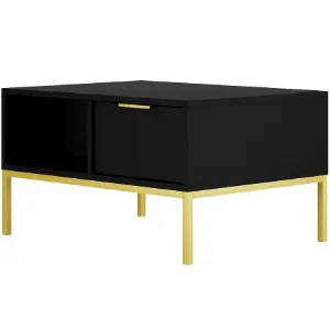 Obrazek Stolik 80 Austin Czarny/Złoty