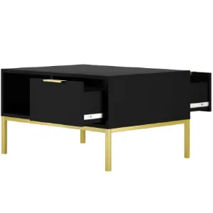 Obrazek Stolik 80 Austin Czarny/Złoty