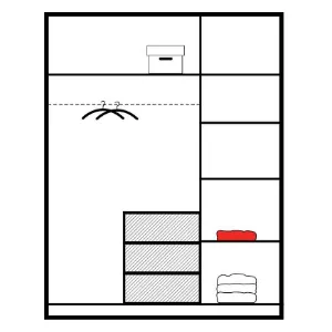 Obrazek Szafa Bali D3 biały