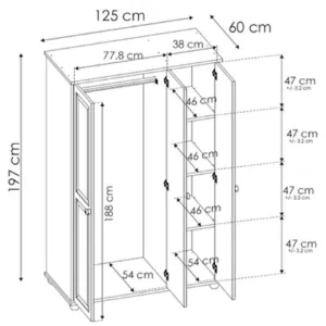 Obrazek Szafa 42A sosna