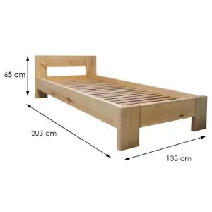 Obrazek Łóżko KT Kuba T3 120 sosna naturalna