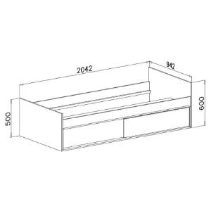 Obrazek Łóżko NR-13 Trafiko 90 różowy