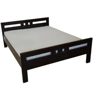 Obrazek Łóżko Prezydent 140X200 drewno olcha, kolor wenge