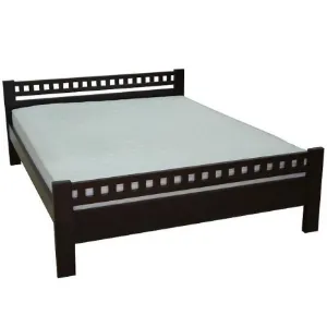 Obrazek Łóżko Milena 160x200 drewno olcha, kolor wenge