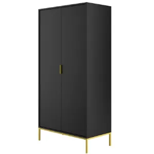 Obrazek Szafa Austin Czarny/Złoty