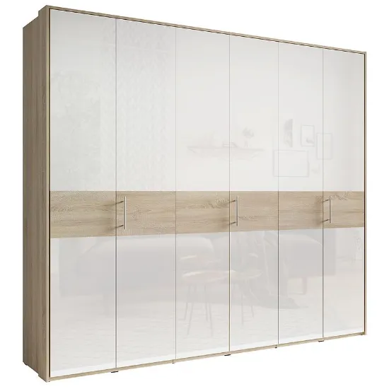 Obrazek Szafa Isti 6 dąb sonoma/biały