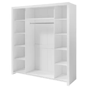 Obrazek Szafa Frama 185 biała uchwyt srebrny