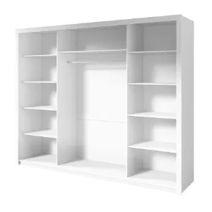 Obrazek Szafa Frama 255 biała uchwyt srebrny