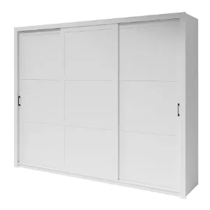 Obrazek Szafa Frama 255 biała uchwyt czarny