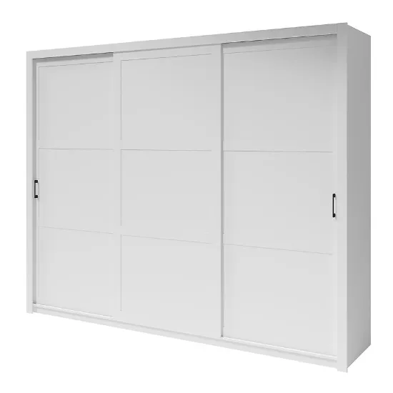 Obrazek Szafa Frama 255 biała uchwyt czarny