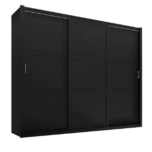 Obrazek Szafa Frama 255 czarna uchwyt srebrny