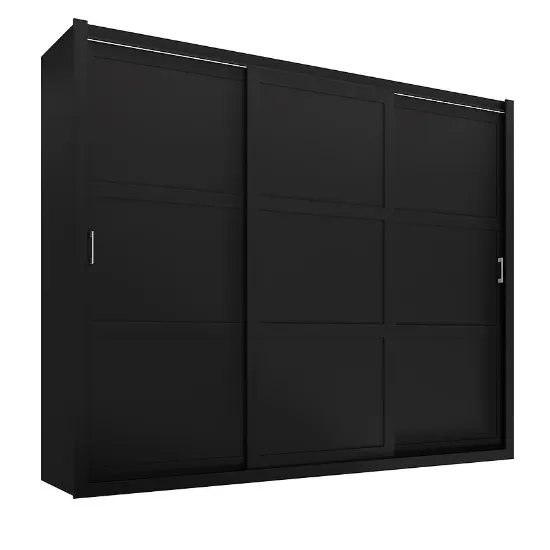 Obrazek Szafa Frama 255 czarna uchwyt srebrny