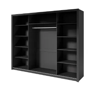 Obrazek Szafa Frama 255 czarna uchwyt czarny