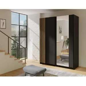 Obrazek Szafa Daster III 12 czarny/dąb