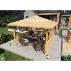 Obrazek Altana ogrodowa I kwadratowa 3x3x2,68 m