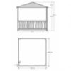 Obrazek Altana kwadratowa 3x3x2,7 m