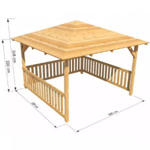 Obrazek Altana kwadratowa 3x3x2,7 m