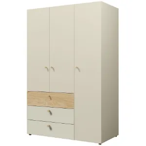 Obrazek Szafa Yuki 1 Szary Beż/Dąb Olejowany