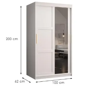 Obrazek Szafa Amiro 2 100 biały/biały