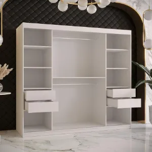 Obrazek Szafa Amiro 2 200 biały/biały