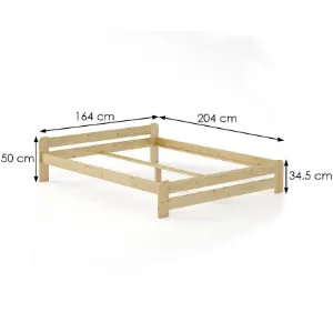 Obrazek Łóżko sosna LK099–160x200 kol surowy
