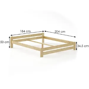 Obrazek Łóżko sosna LK099–180x200 kol surowy