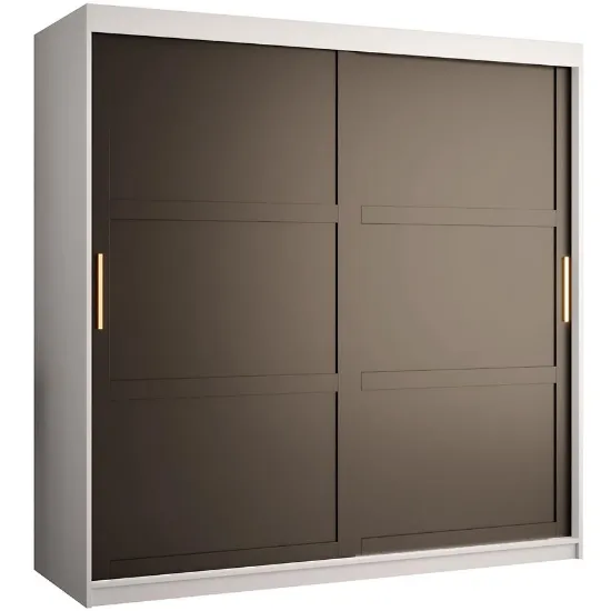 Obrazek Szafa Amiro 1 180 biały/czarny