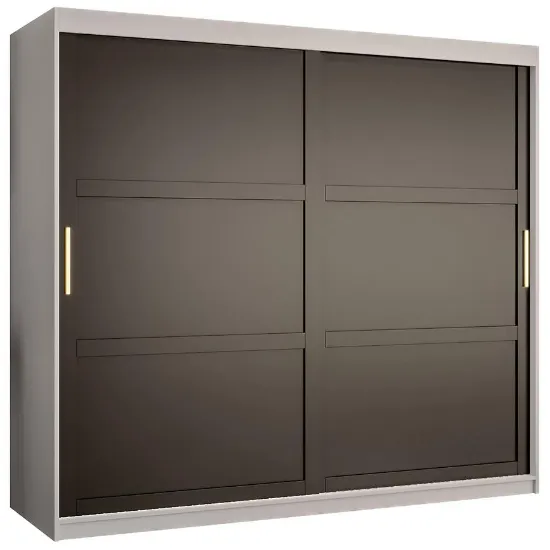 Obrazek Szafa Amiro 1 200 biały/czarny