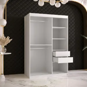 Obrazek Szafa Amiro 2 120 biały/czarny