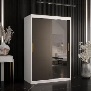 Obrazek Szafa Amiro 2 120 biały/czarny