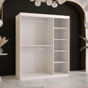 Obrazek Szafa Amiro 2 150 biały/czarny