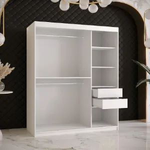 Obrazek Szafa Amiro 2 150 biały/czarny