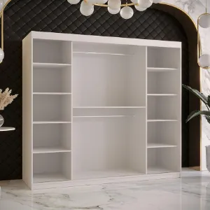 Obrazek Szafa Amiro 2 200 biały/czarny