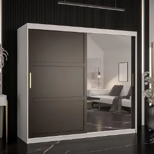 Obrazek Szafa Amiro 2 200 biały/czarny