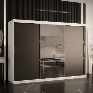 Obrazek Szafa Amiro 2 250 biały/czarny