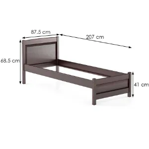 Obrazek Łóżko sosna LK125–80x200 kol orzech