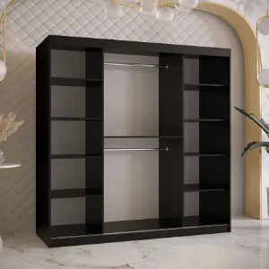 Obrazek Szafa Amiro 2 180 czarny/czarny