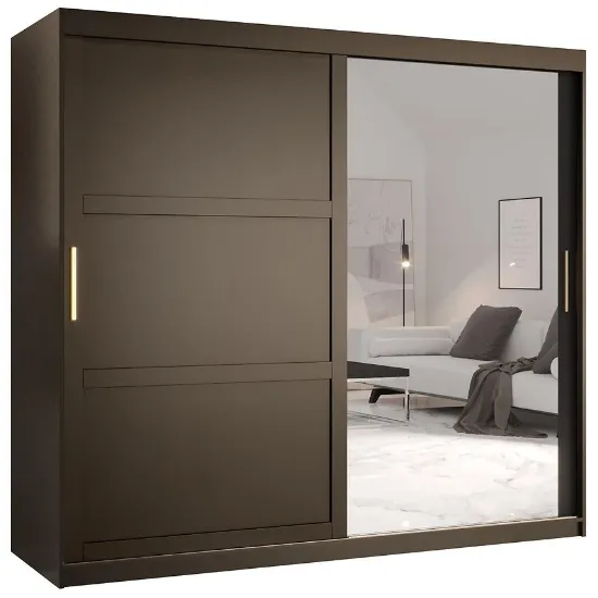 Obrazek Szafa Amiro 2 200 czarny/czarny