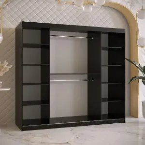 Obrazek Szafa Amiro 2 200 czarny/czarny