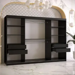 Obrazek Szafa Amiro 2 250 czarny/czarny