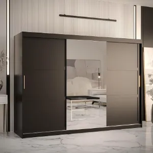 Obrazek Szafa Amiro 2 250 czarny/czarny