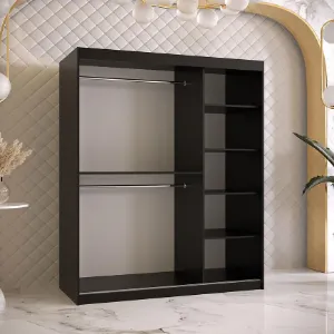 Obrazek Szafa Amiro 1 150 czarny/biały
