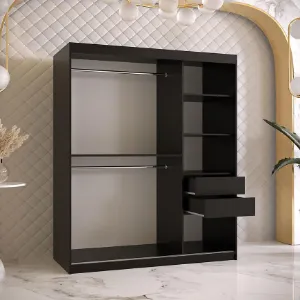 Obrazek Szafa Amiro 1 150 czarny/biały