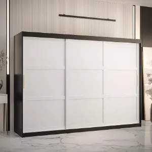 Obrazek Szafa Amiro 1 250 czarny/biały